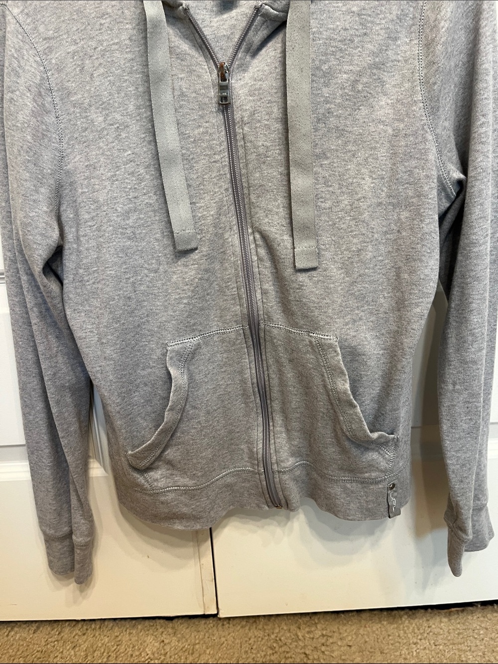 Ralph Lauren Heather Gray Full-Zip Hoodie - Picture 5 of 5
